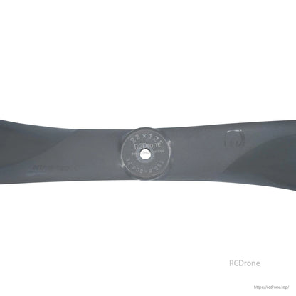 Propeller hub close-up with 22x12 size marking and center mounting hole detail