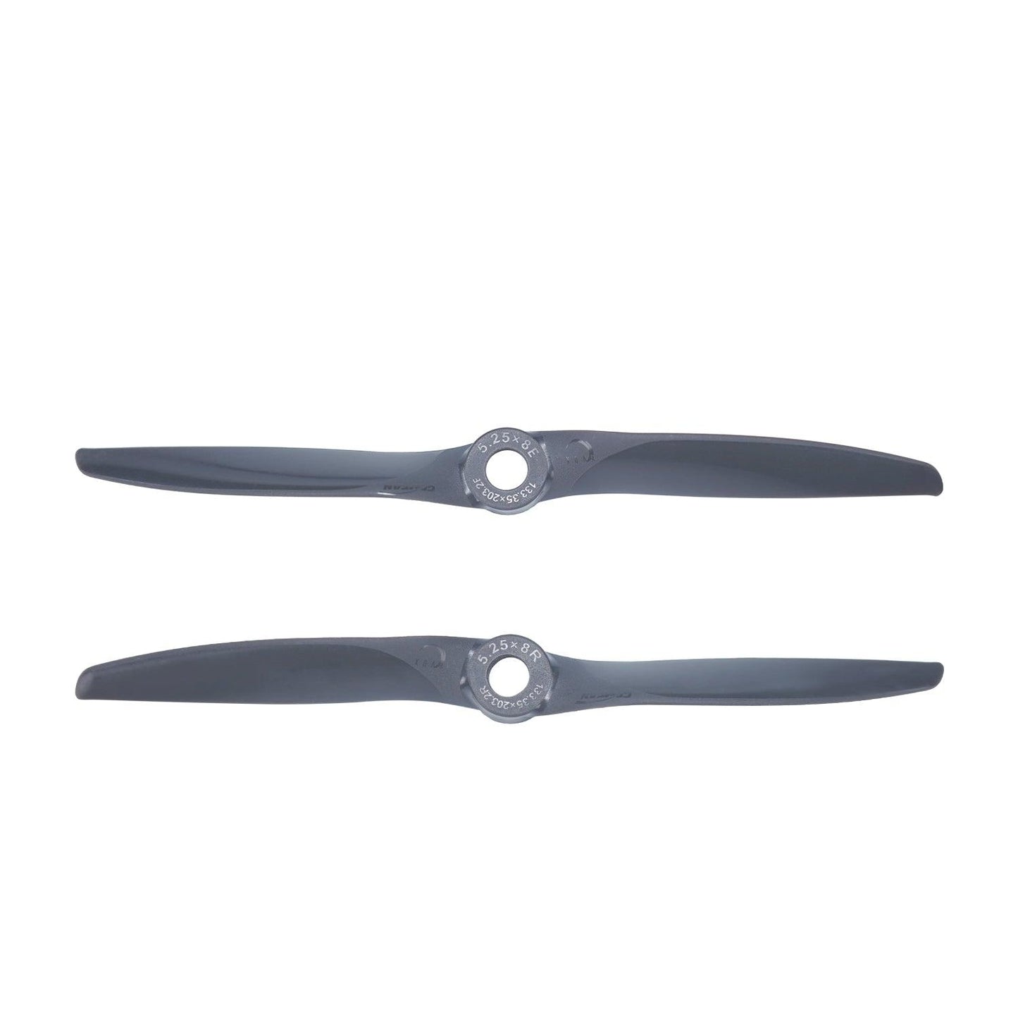 Gemfan Vortex 5.25x8E and 5.25x8R electric propellers, glass fiber nylon, 6.35mm center hole
