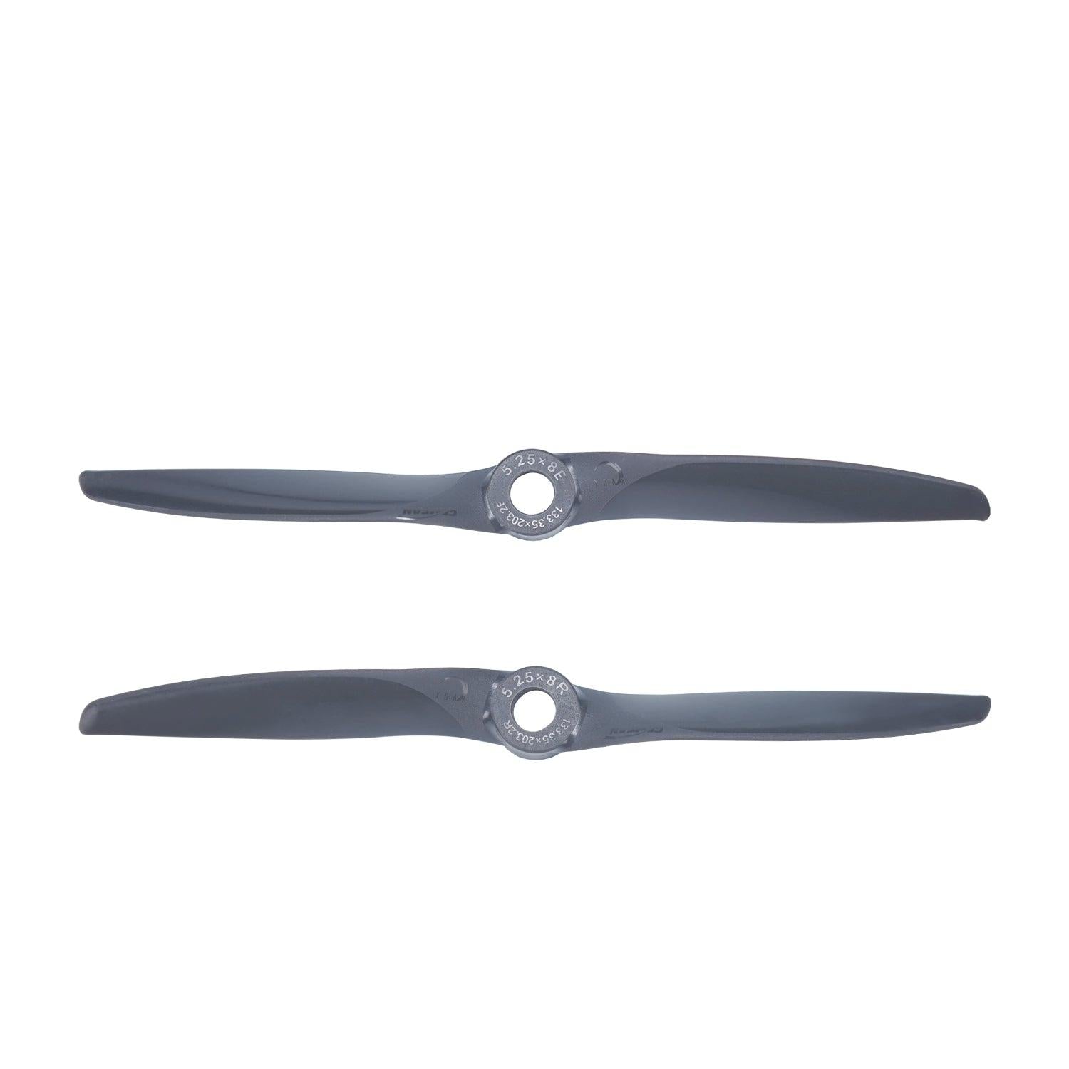 Gemfan Vortex 5.25x8E and 5.25x8R electric propellers, glass fiber nylon, 6.35mm center hole