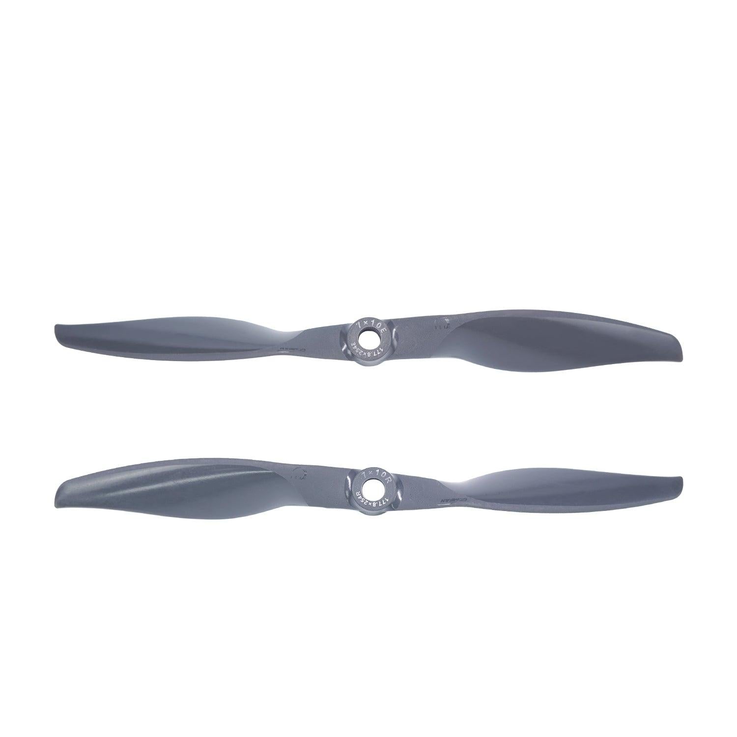 Gemfan Vortex 7x10E and 7x10R electric propellers, glass fiber nylon, 2-blade pair with 6.35mm hub