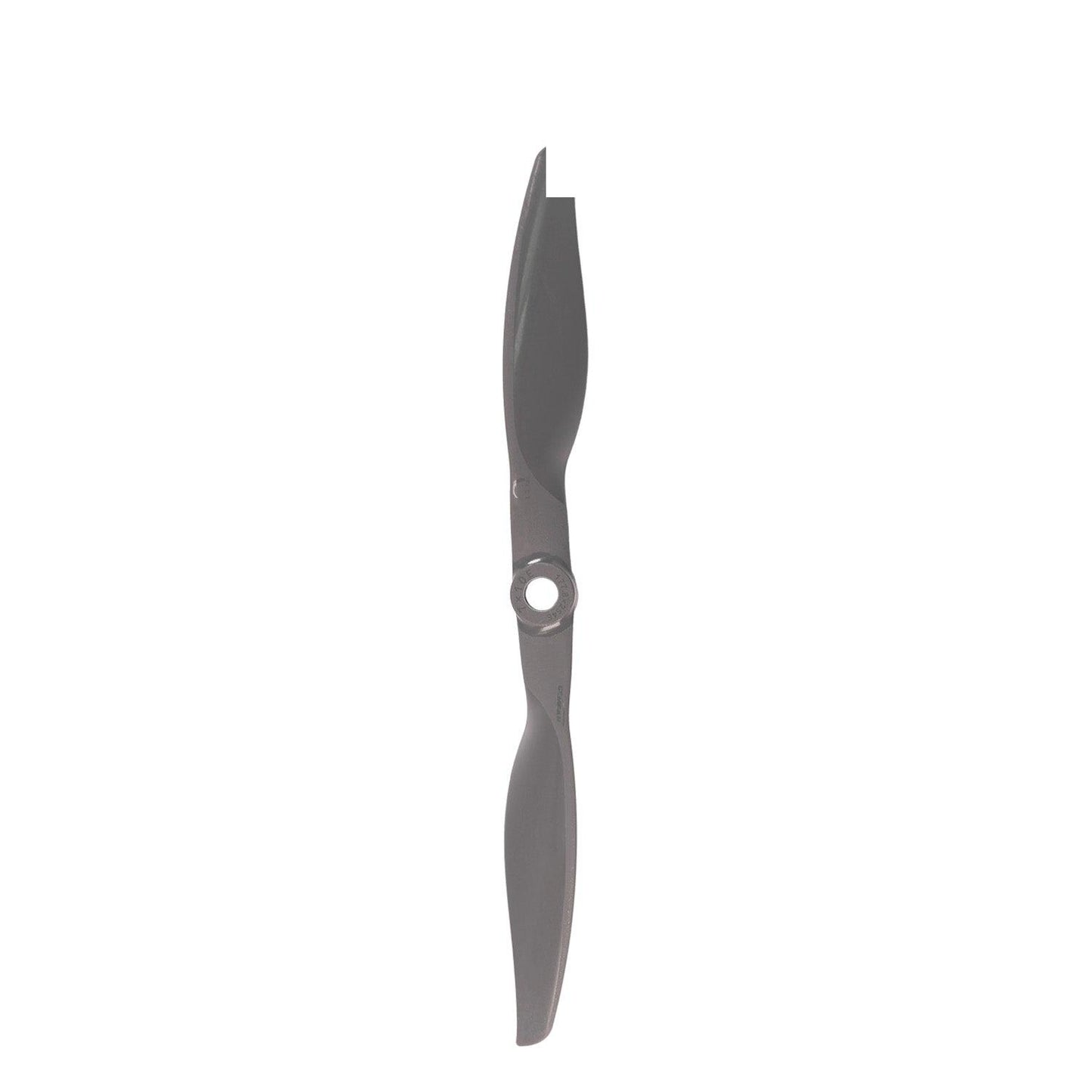 Single Gemfan Vortex 7x10 electric propeller, top-down view showing blade shape and center hub bore