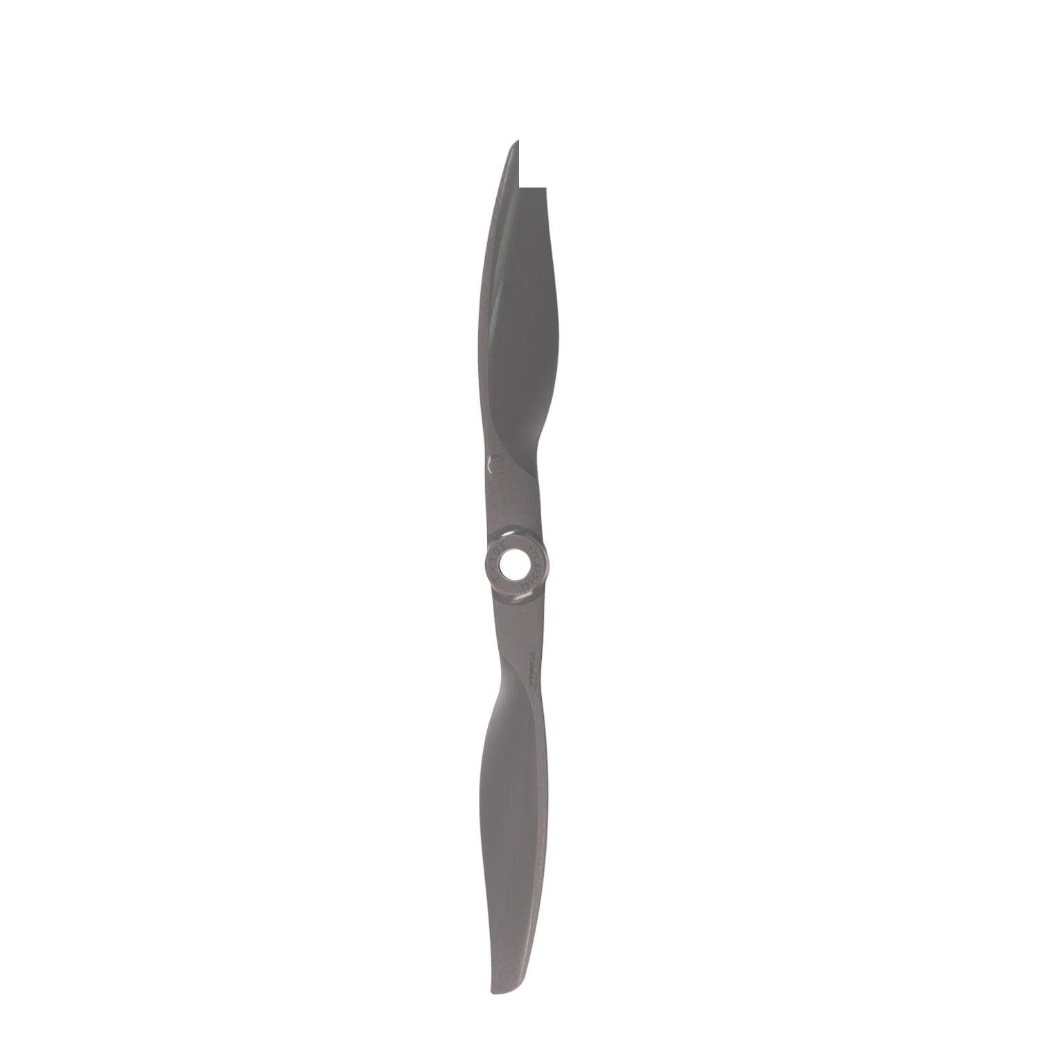 Single Gemfan Vortex 7x10 electric propeller, top-down view showing blade shape and center hub bore
