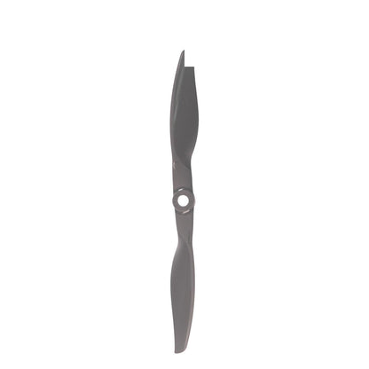 Single Gemfan Vortex 7x10 electric propeller, top-down view showing blade shape and center hub bore
