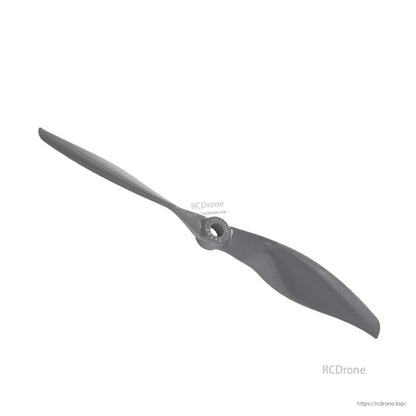 Angled view of 7x10 propeller showing blade pitch and 6.35mm hub opening detail