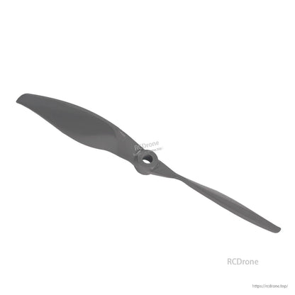 Angled top view of single Gemfan Vortex 7x10 propeller highlighting airfoil and hub opening