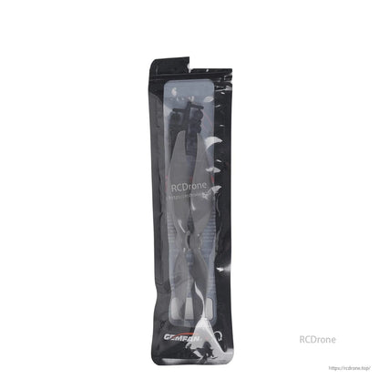 Propeller set in retail packaging, rear view showing contents through clear plastic sleeve