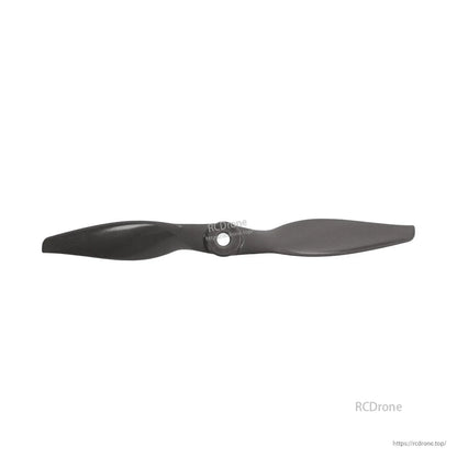 Single propeller horizontal view highlighting blade shape and center hub opening