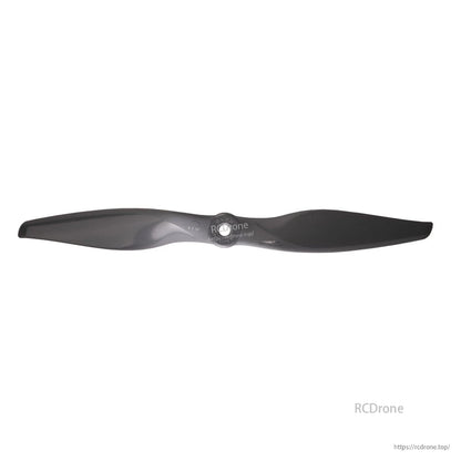 Front view of single Gemfan Vortex 9x6 propeller showing hub opening and blade twist