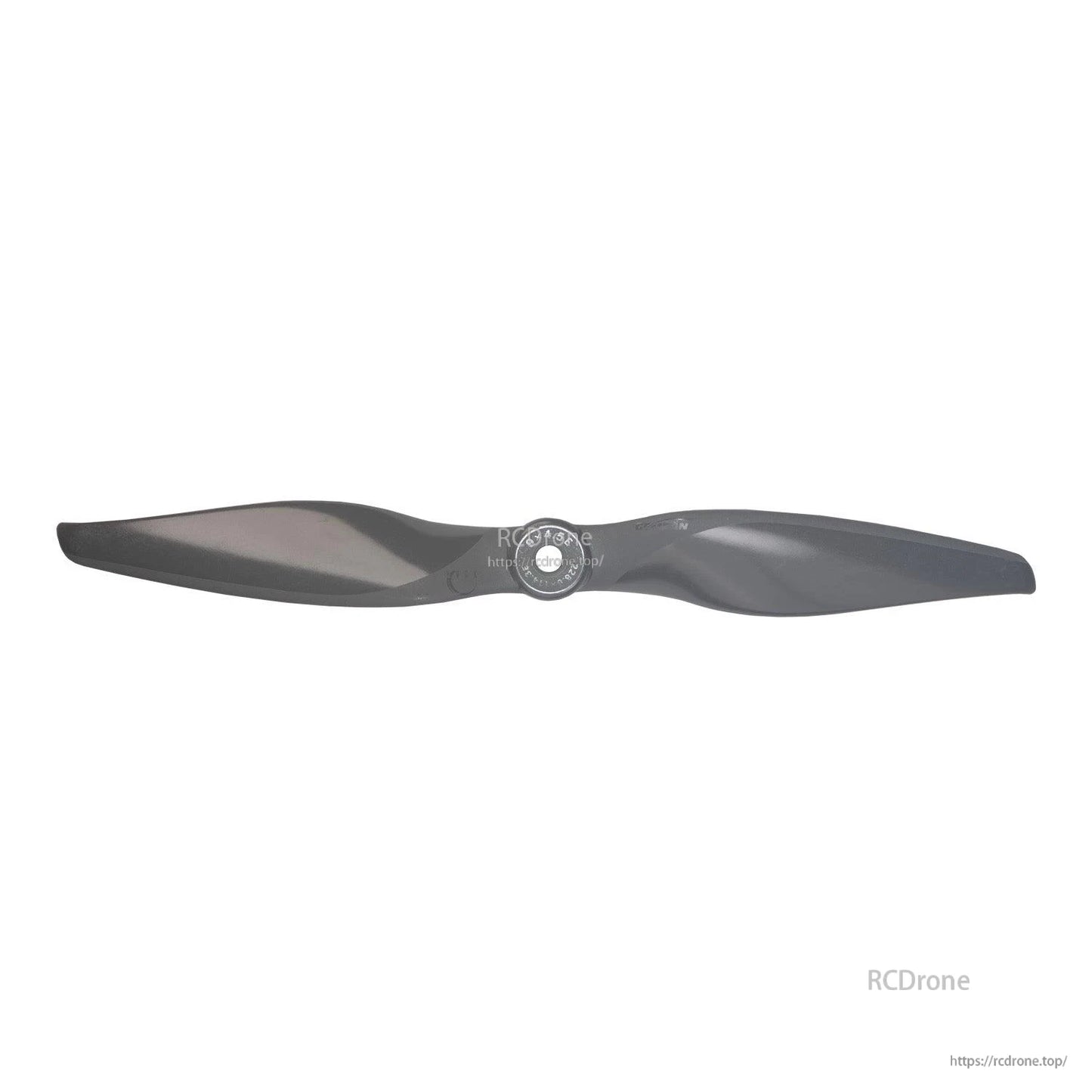 Gemfan Vortex 9x4.5 propeller, full-length top view with hub centered