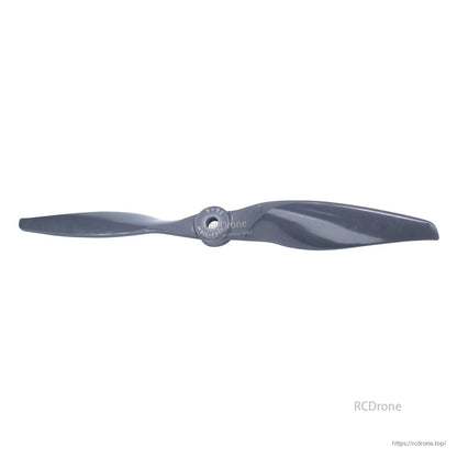 Single propeller horizontal view showing overall blade shape and hub center bore