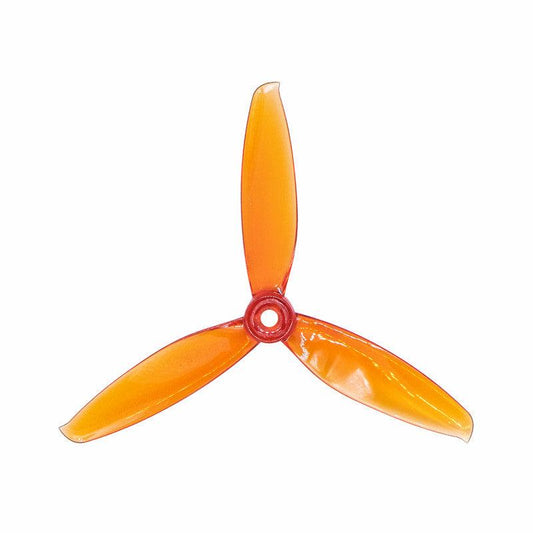 Gemfan Windancer 5043-3 3-blade propeller, orange PC, 5mm hub mounting hole