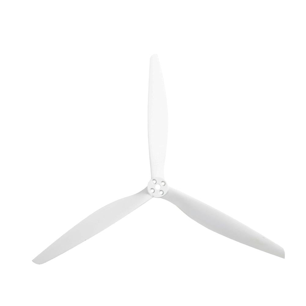 Gemfan X CLASS1310-3 3-blade propeller in white, tri-blade with 4-hole mounting hub