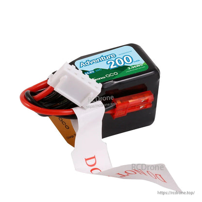 Gens ace 200mAh 4S 14.8V 30C LiPo Battery, Gens ace Adventure 14.8V 30C 2000mAh LiPo battery pack with balance plug and red power connector
