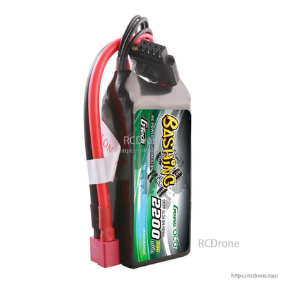Gens ace 2200mAh 3S 11.1V 35C G-Tech LiPo Battery, Gens ace Bashing 2200mAh 3S 11.1V 35C LiPo battery with main power plug and balance connector leads