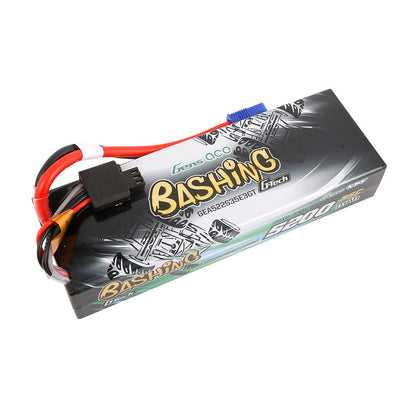 Gens ace Bashing G-Tech 2S 5200mAh hardcase LiPo battery pack with EC3 plug and balance lead