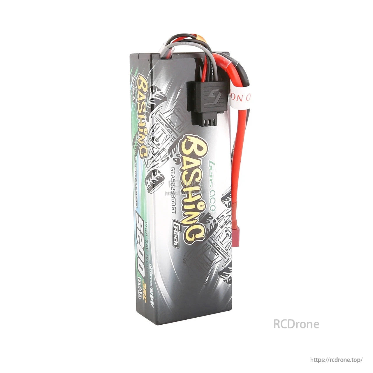 Gens ace G-tech Bashing hardcase 2S 7.4V LiPo battery pack with balance lead and Deans plug