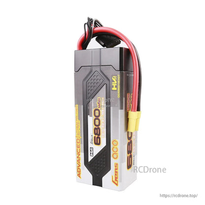 Gens ace 6800mAh 6S HV hardcase LiPo battery pack with EC5 connector and balance lead