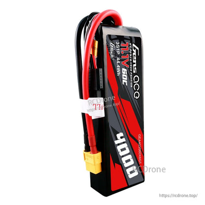 Gens ace G-Tech 4000mAh 3S 11.1V 60C LiPo battery pack with XT60 connector and balance lead