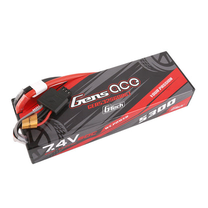 Gens ace G-Tech 7.4V 5300mAh 60C hardcase LiPo battery pack with Deans plug and balance lead