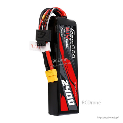 Gens ace G-Tech LiPo Battery, Gens ace G-Tech 3S 11.1V 2400mAh LiPo battery pack with XT60 connector and balance lead