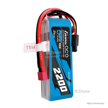 Gens ace LiPo Battery, Gens ace Tattu 2200mAh 11.1V 45C LiPo battery pack with Deans-style connector and balance lead