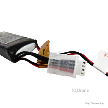Gens ace LiPo battery pack with balance lead and white multi-pin connector for RC models