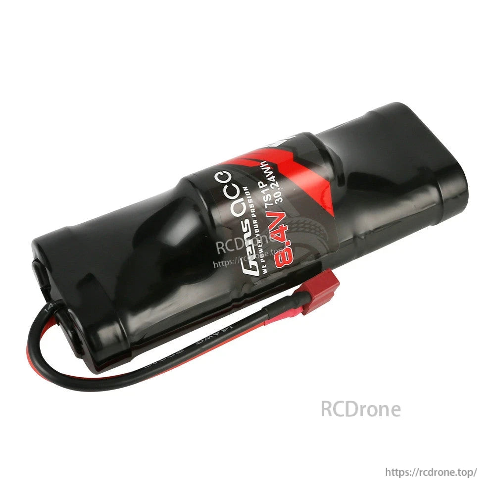 Gens ace Ni-MH Battery, Gens ace 8.4V 5000mAh Ni-MH hump battery pack with Deans plug connector in black shrink wrap