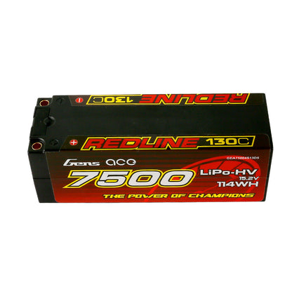 Gens ace Redline 7500mAh 130C hardcase LiPo-HV 15.2V (4S) RC car battery pack
