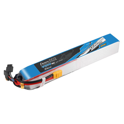 Gens ace Sport G-Tech 3500mAh 12S 44.4V 80C LiPo battery pack with XT90 plug and balance lead