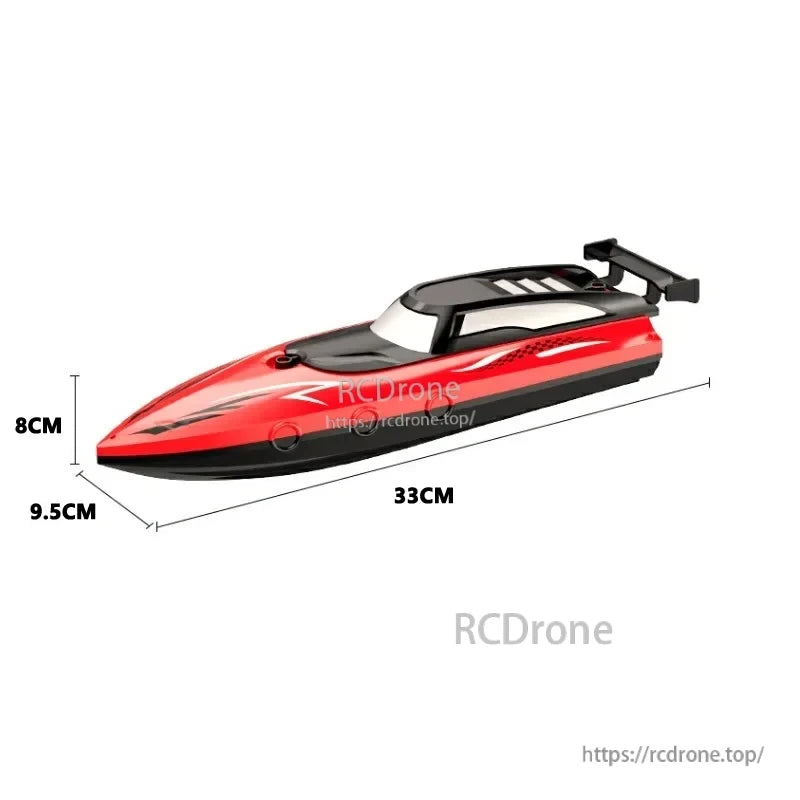 Gowinbaby RC boat with dual-motor and waterproof design for speed and distance control.
