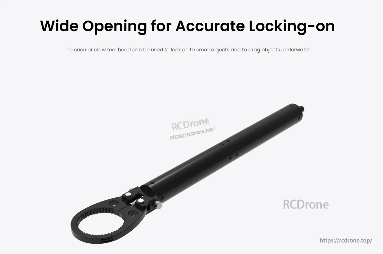 Grabber Arm 2 Underwater Tool, Wide opening claw tool for precise underwater grabbing