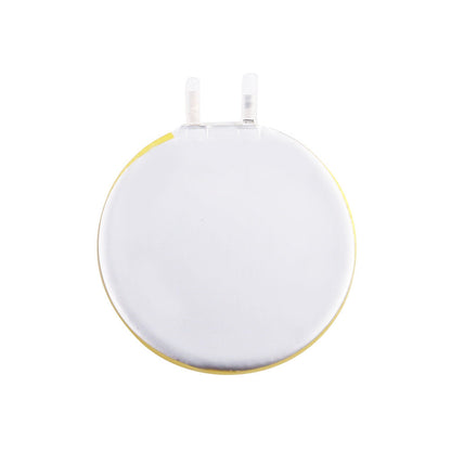 Round Grepow 3.7V LiPo battery cell with white wrap and two metal solder tabs for 1S packs