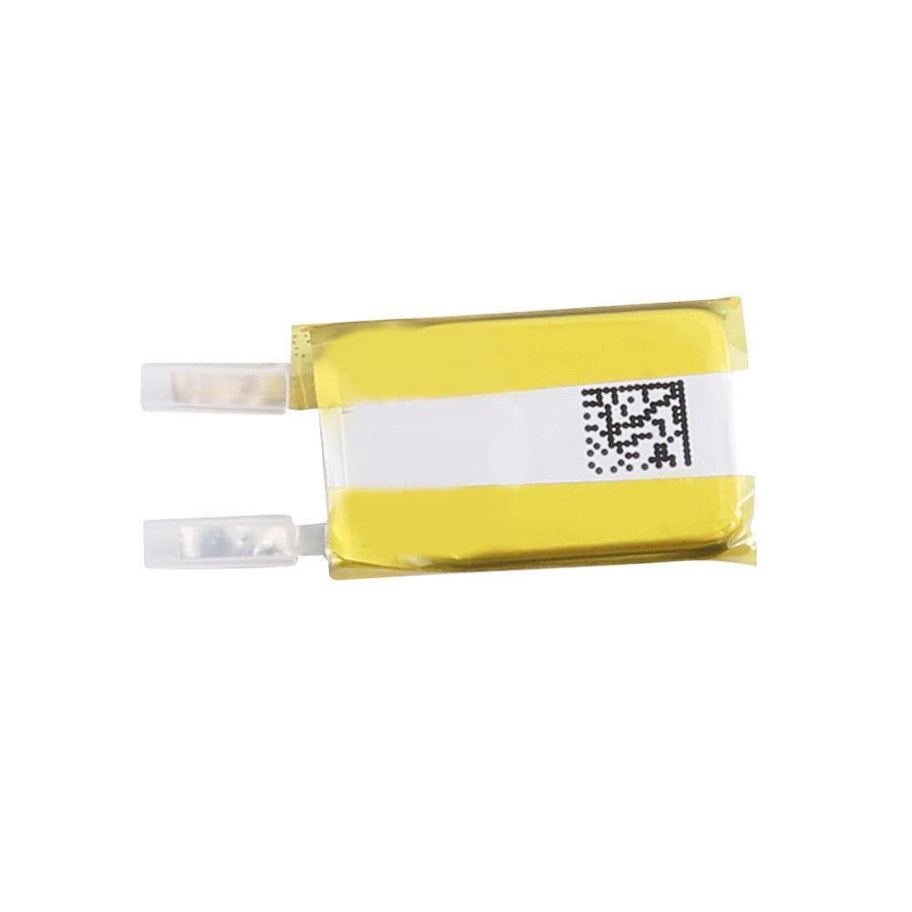 Grepow 3013020 3.7V 37mAh 1S1P LiPo Battery, Grepow 1S LiPo battery pouch cell in yellow wrap with two lead wires, rectangular 20×13.1×2.95mm pack