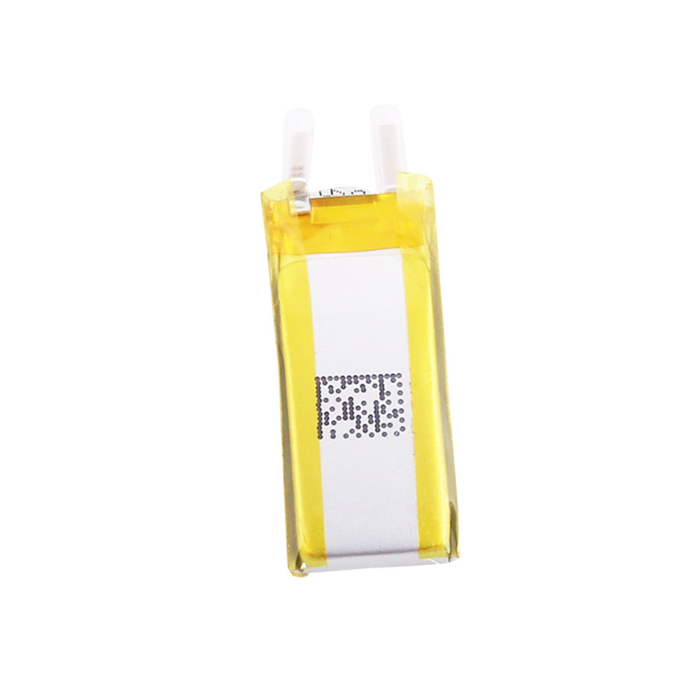 Grepow 3113031 LiPo battery pouch cell wrapped in yellow tape with two lead wires for compact devices