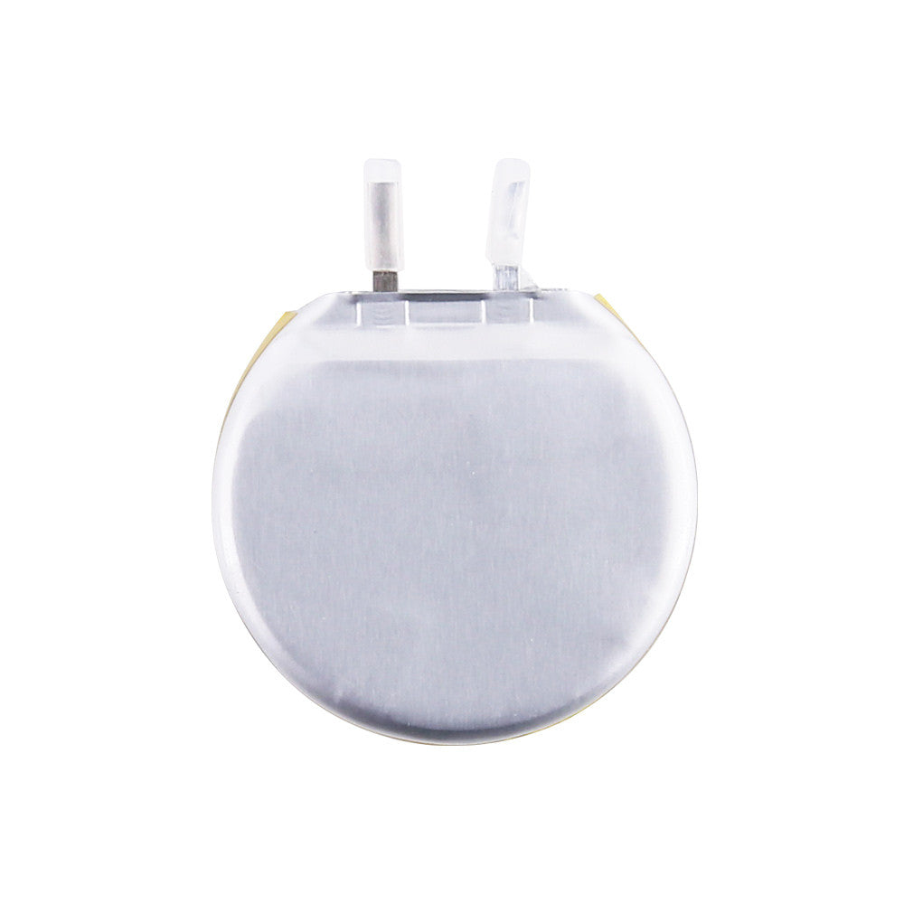 Grepow 4730027 LiPo Battery, Grepow round-shaped 3.8V 330mAh LiPo battery cell with dual terminal tabs for compact devices