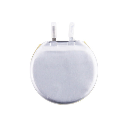 Grepow 4730027 LiPo Battery, Grepow round-shaped 3.8V 330mAh LiPo battery cell with dual terminal tabs for compact devices