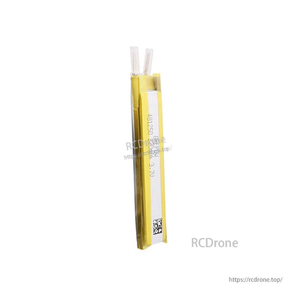 Grepow 4812050 LiPo battery pouch cell with yellow wrap, two leads, and 3.7V Li-polymer label