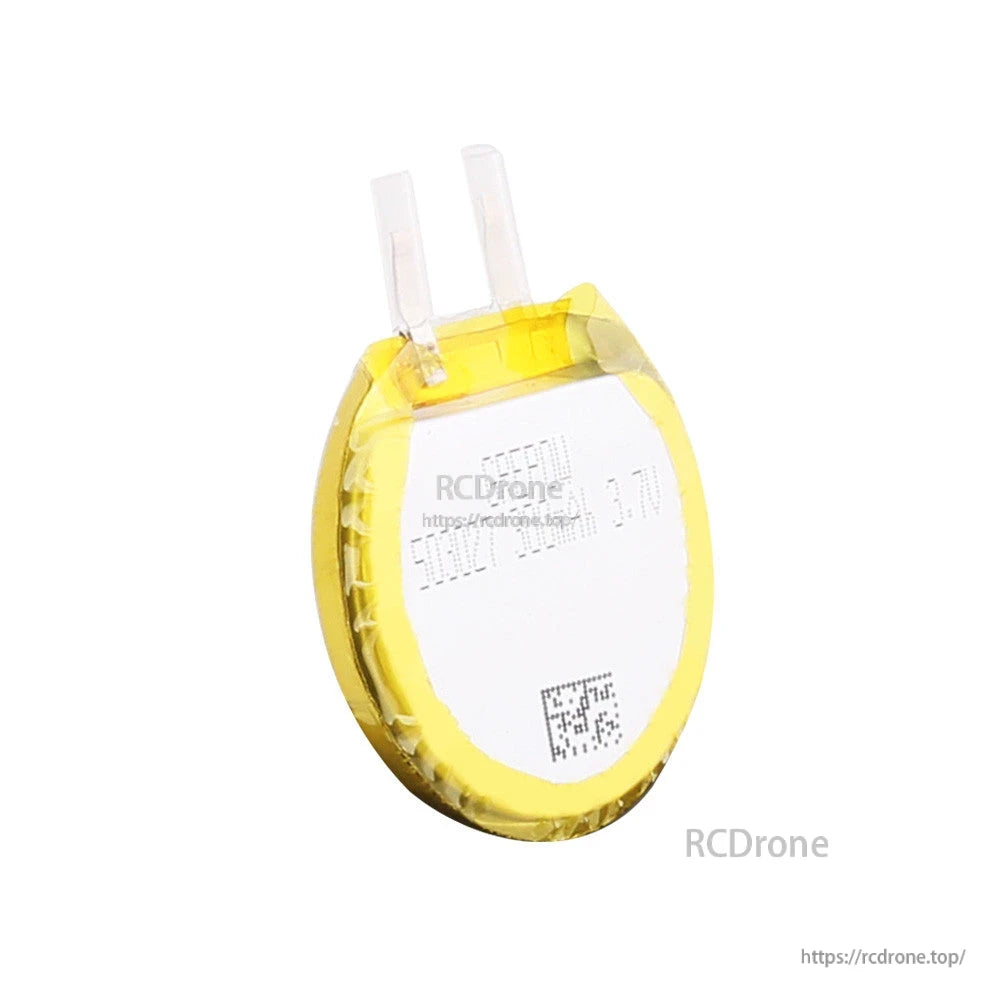 Grepow 5030027 3.7V 185mAh 1S1P LiPo battery pouch cell with yellow wrap and two solder tabs