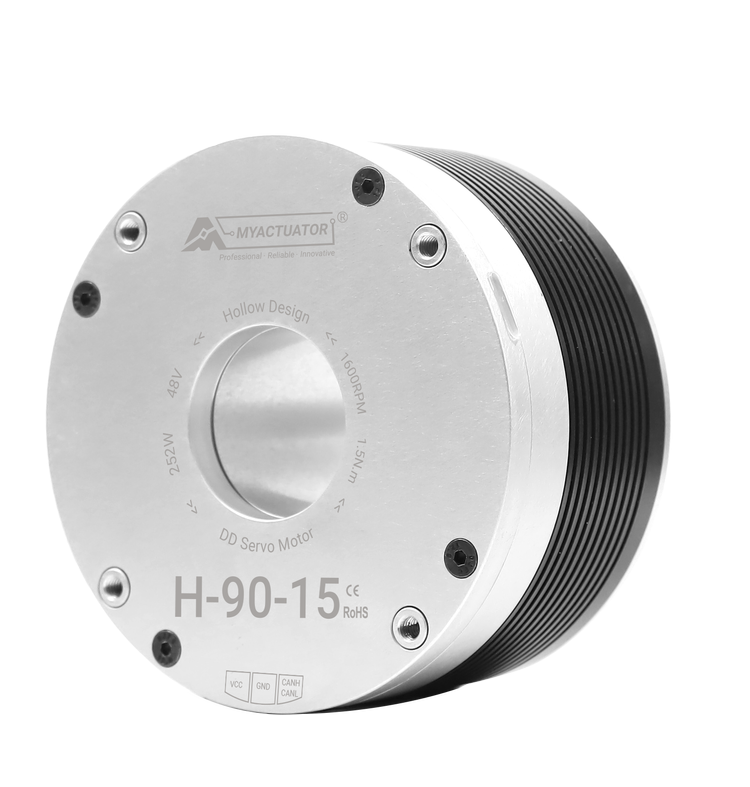 MyActuator H-90-15 Direct Drive Actuator, 48V 1.5N·m 1600RPM Large Hollow Servo Motor for Robotic Arm