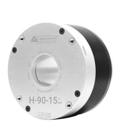 MyActuator H-90-15 Direct Drive Actuator, 48V 1.5N·m 1600RPM Large Hollow Servo Motor for Robotic Arm