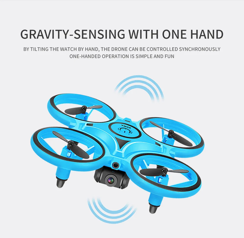 HGRC 2.4G Mini Watch RC Drone, DRONE CAN BE CONTROLLED SYNCHRONICALLY ONE