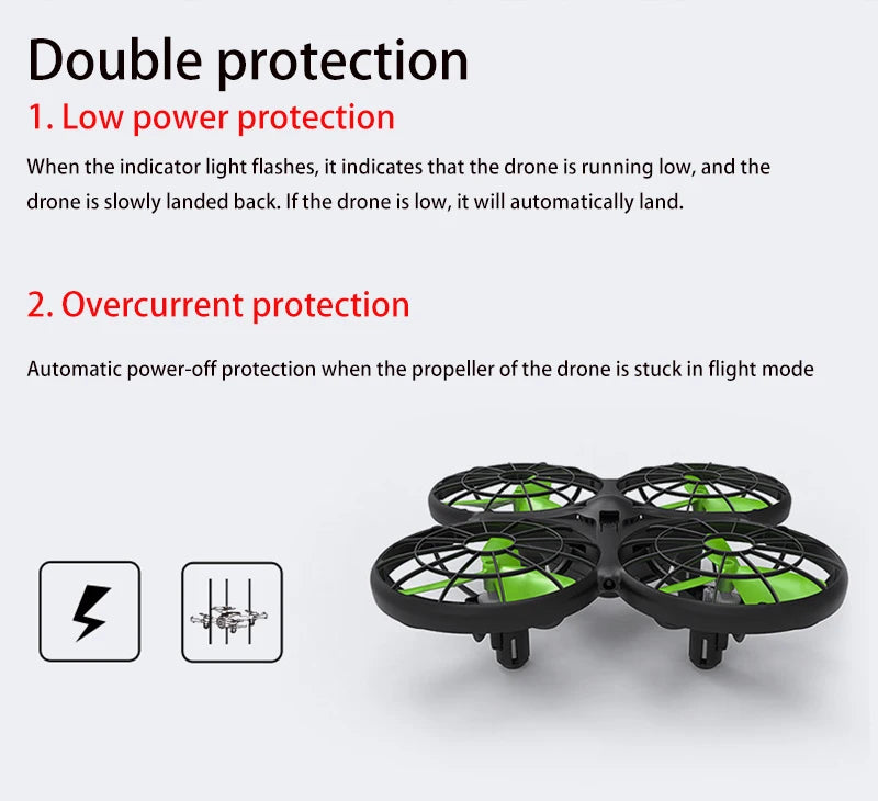 double protection when the indicator light flashes, it indicates that the