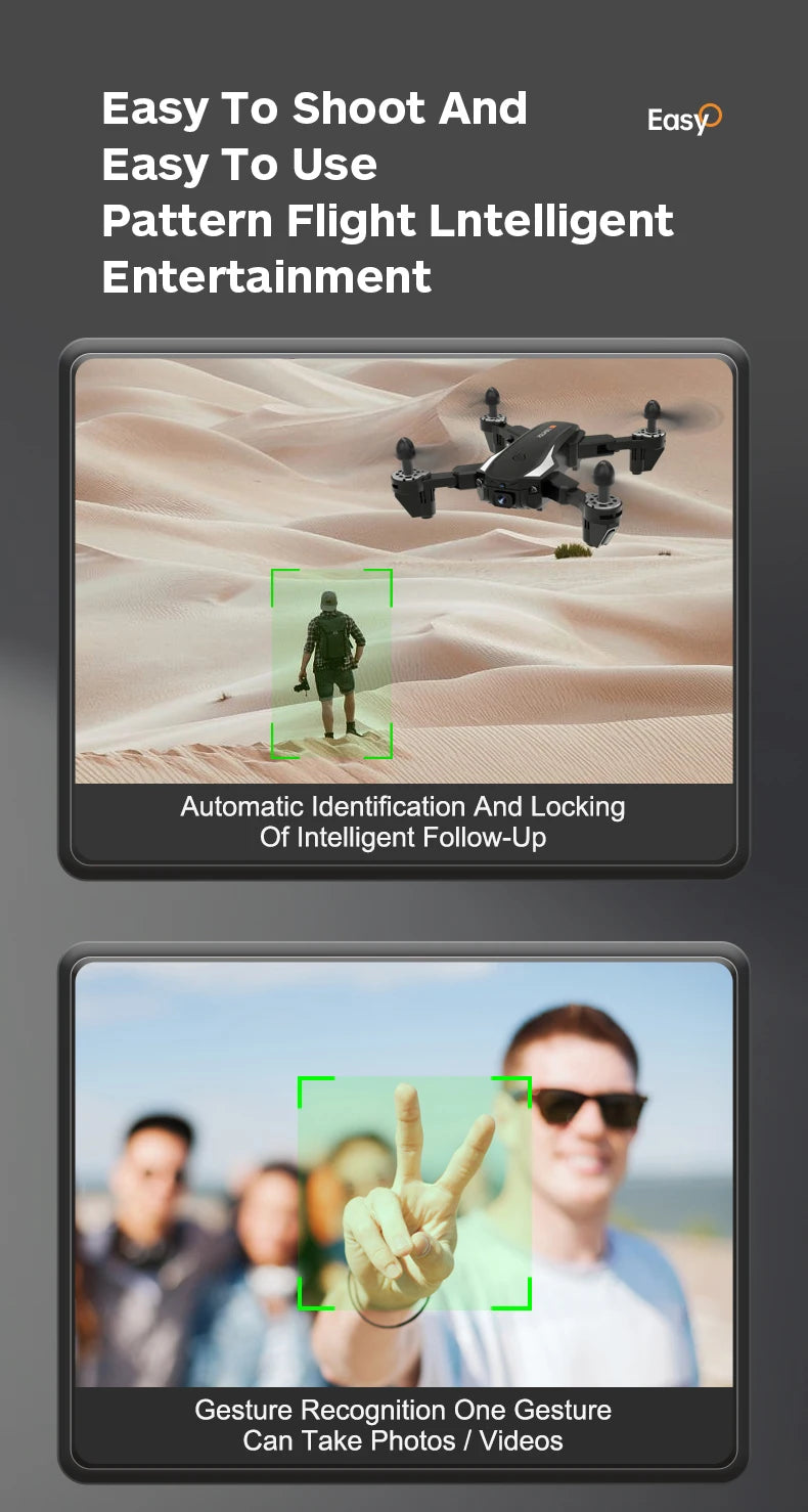 S21 Drone - 4K Dual Camera GPS WiFi RC Quadcopter Toys Drone 11 S21 Drone, easy to use pattern flight lntelligent entertainment automatic identification