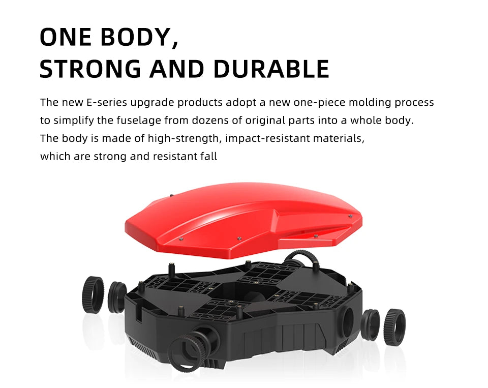 EFT E410P 10L Agriculture Drone, the new E-series upgrade products adopt a new one-piece molding process .
