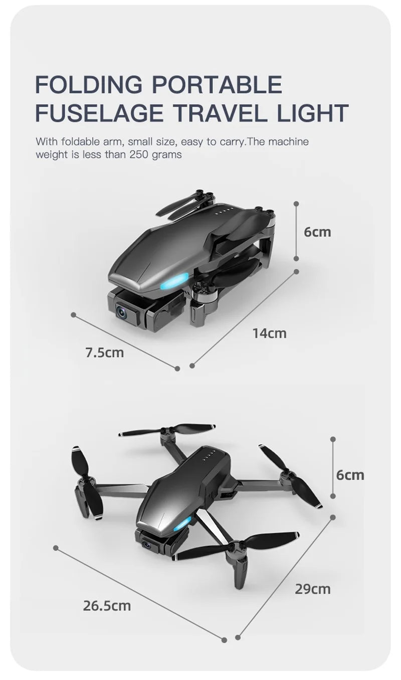 H851 GPS Drone, PORTABLE FUSELAGE TRAVEL LIGHT With foldable arm, small size