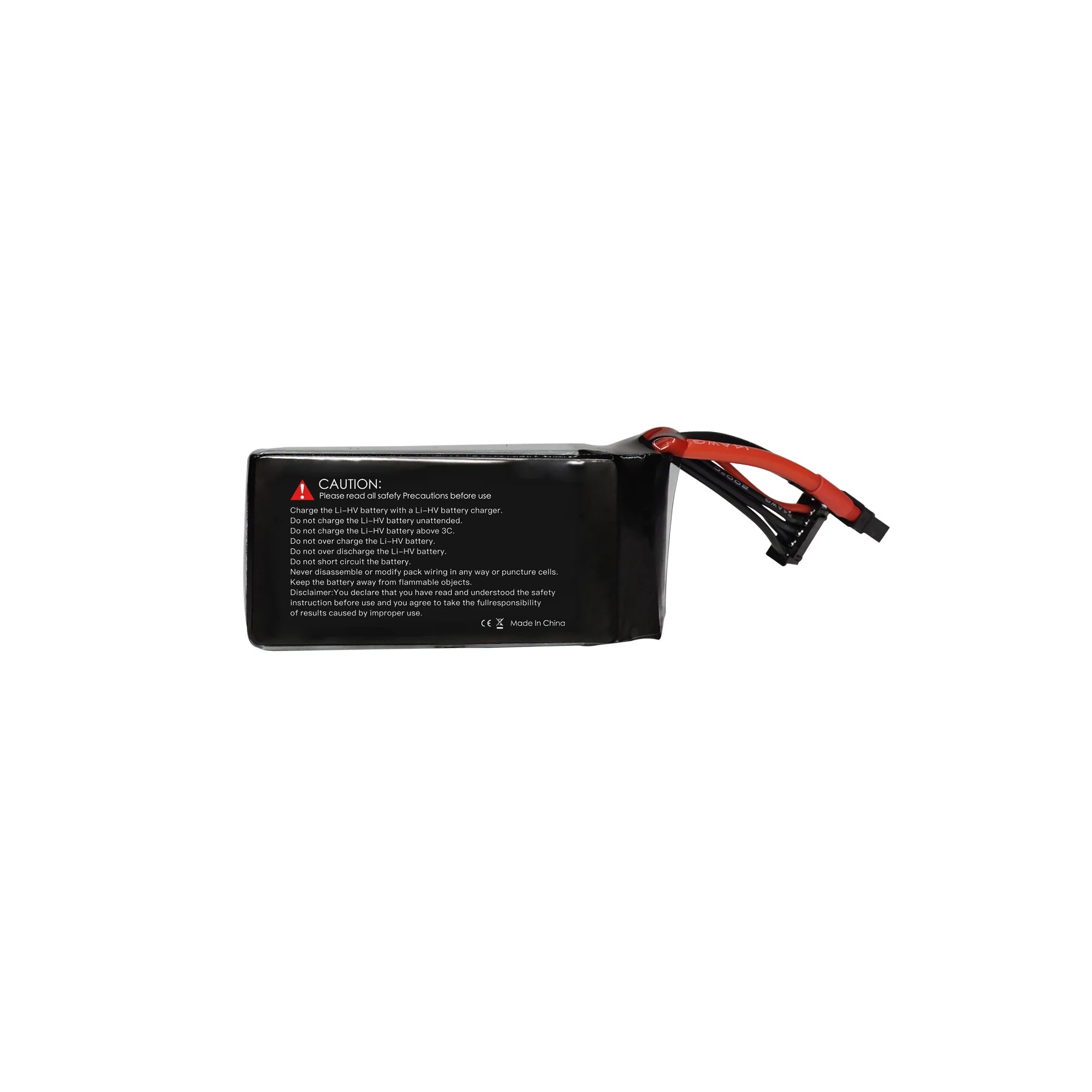 GEPRC 4S 1100mAh 110C LiPo Battery, Do not charge the Li-HV battery unattended: Do not overcharge the Li