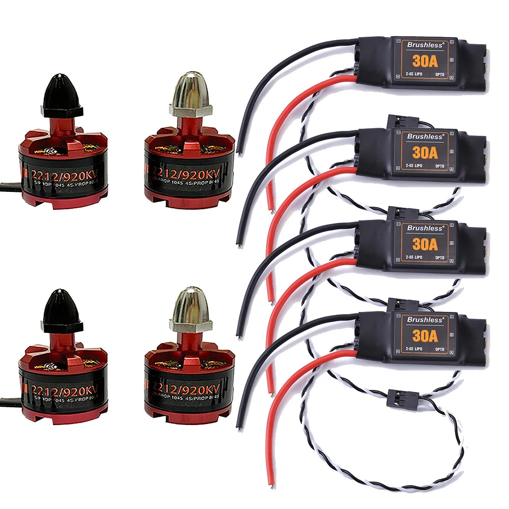 30A ESC OPTO 2-6S Brushless ESC Electronic Speed Controller + 2212 920kv Motor 2-4s For F450 F550 S500 RC Helicopter Quadcopter 14 30A 2unMeo Brushless" 30A AanMen 0212/