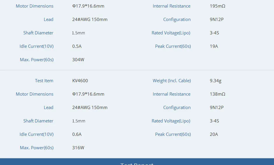 T-motor F1404 KV3800 KV4600 3-4S Brushless Outrunner Motor For FPV Freestyle Version Quadrotor 10 T-motor, 195mn Lead 24#AWG 150mm Configuration 9N12P Shaft