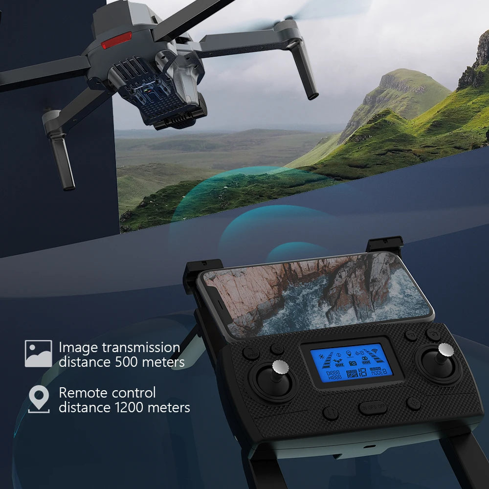 SG907 MAX Drone - 4K HD Professional 3-Axis Gimbal Brushless Motor 5G WIFI GPS HD Dual Camera Foldable Quadcopter FPV RC Dron Professional Camera Drone 25 SG907 MAX Drone, Image transmission 3at distance 500 meters 1 0238 Eai8 Ee 333 Remote