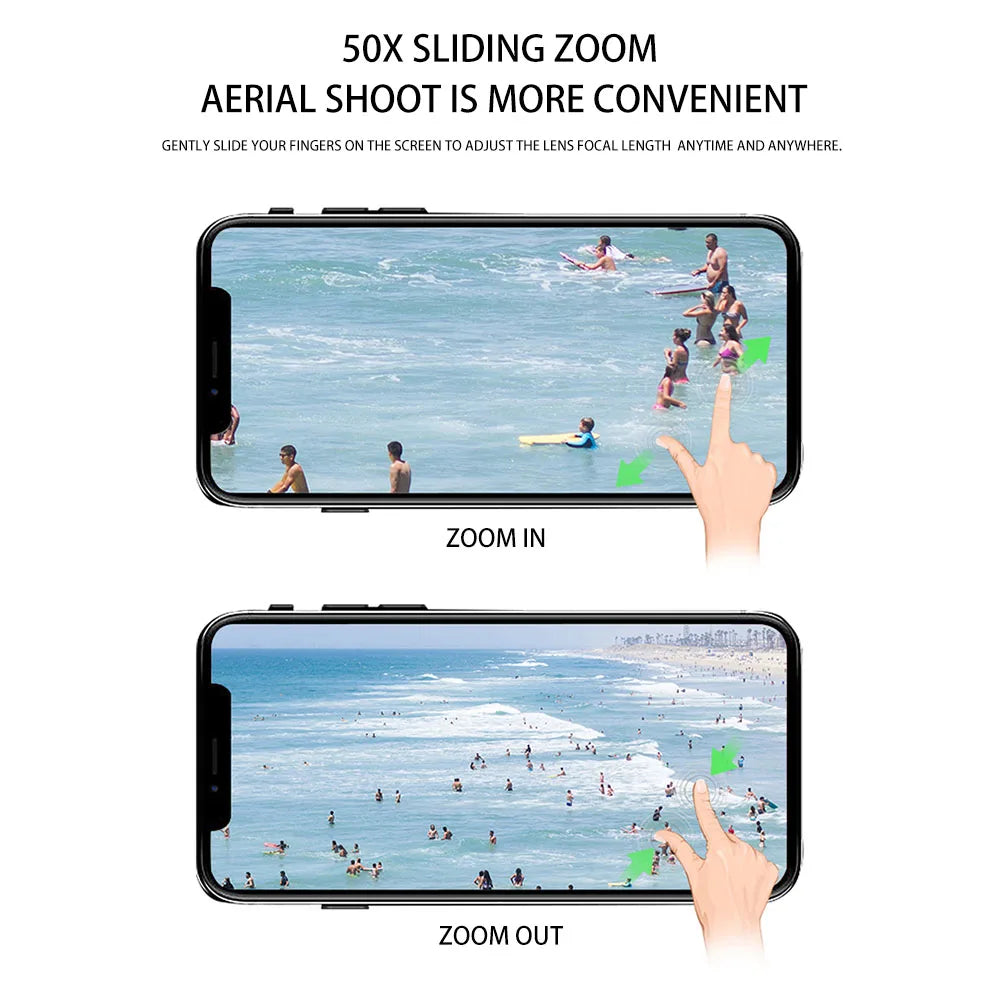 GD89 PRO Drone - with 4K Camera Optical Flow Mode Dual Camera Flight Sensor Headless 3D Flip RC Quadcopter 21 GD89 PRO Drone, 50x sliding zoom aerial shoot is more convenient slide your fingers on the